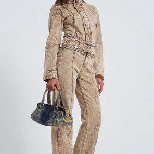 Jaded London Denim Jumpsuit 90s Y2K Jacket Pantsuit Sz S